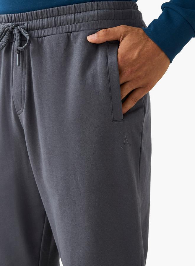 Active Men Regular Fit Joggers with Drawstring Waist - Image 4